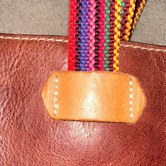 Consuela Brown Tote Bag in Vico Design with Multicolor Straps - GUC - Picture 14 of 16